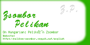 zsombor pelikan business card